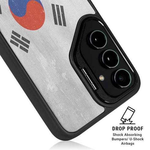 South Korean Flag Distressed Galaxy S24 Kickstand Case
